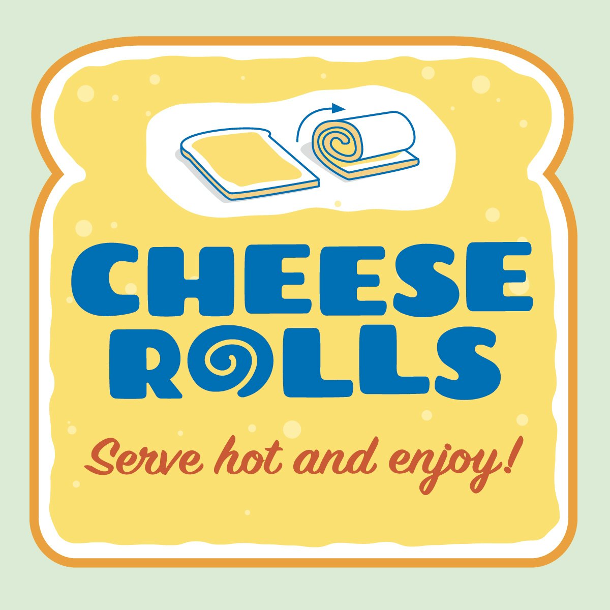 WDL 3255 Tea Towel Recipes Cheese Rolls