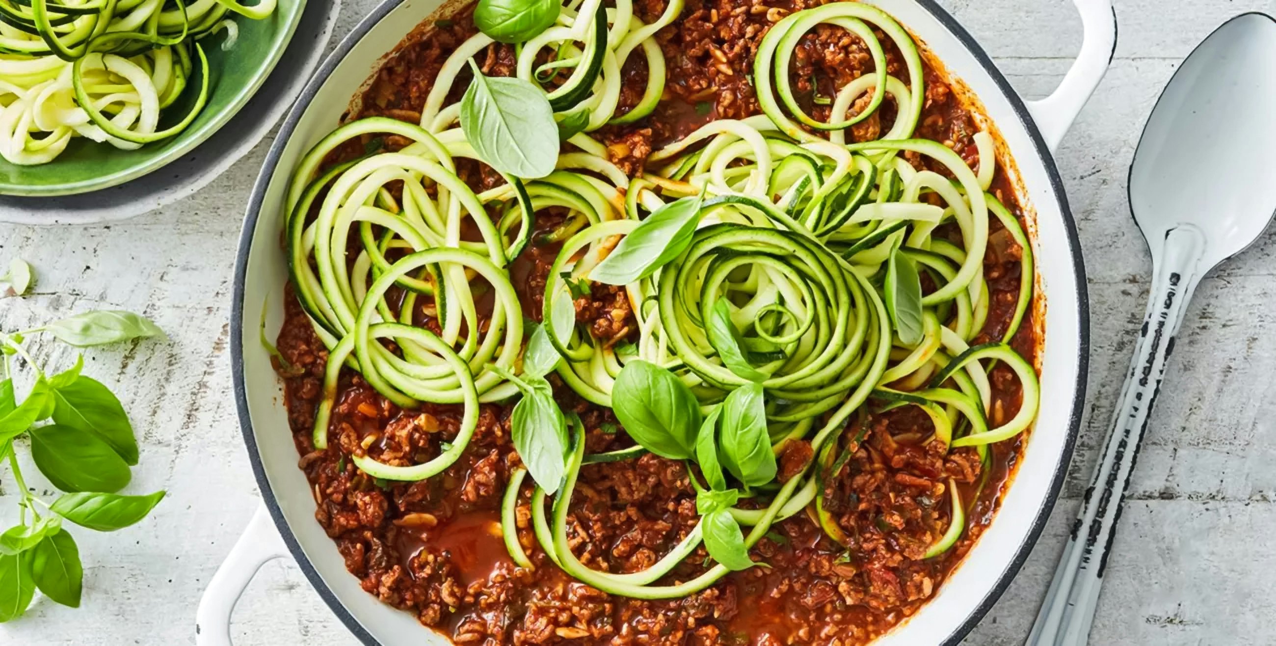 Healthier Twist Bolognese With Zoodles