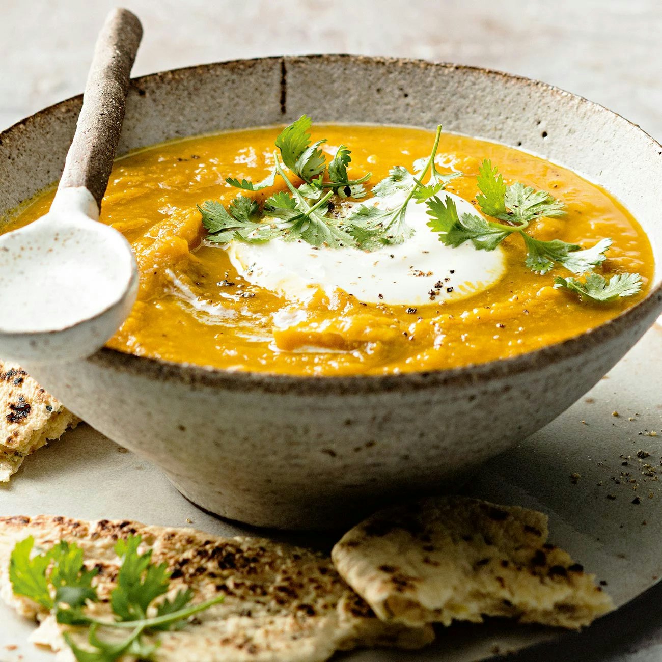 Indian Spiced Carrot & Chickpea Soup v2