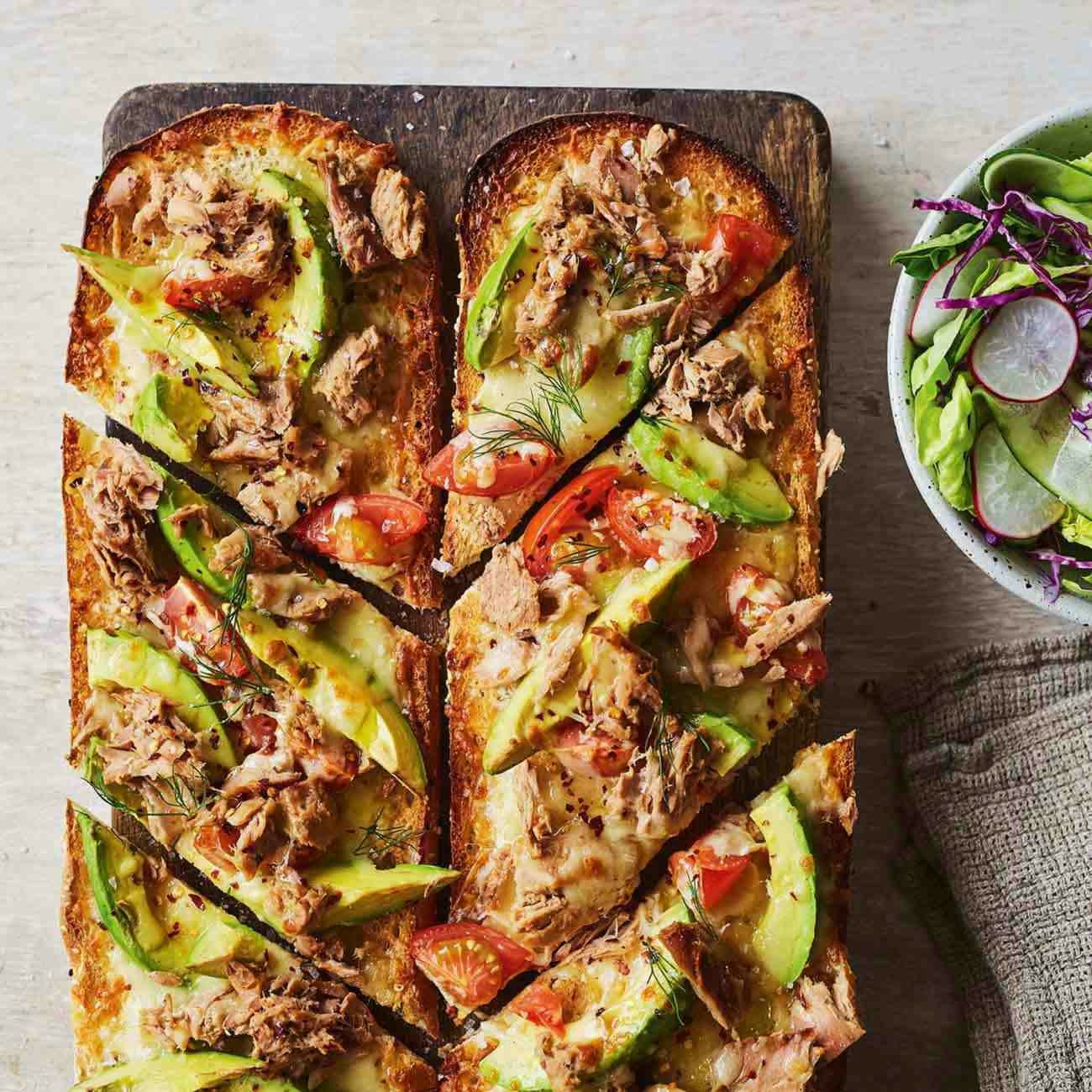1903 easy tuna and avocado melts