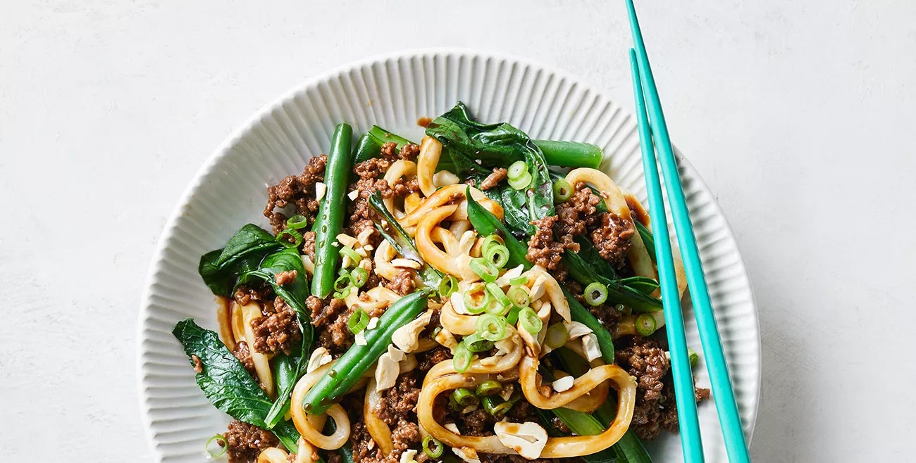 Sesame Beef Udon Noodle Bowls