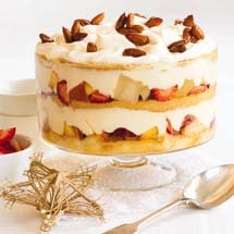Christmas Maple Marinated Tropical Fruit Trifle