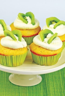 Kiwifruit cupcake