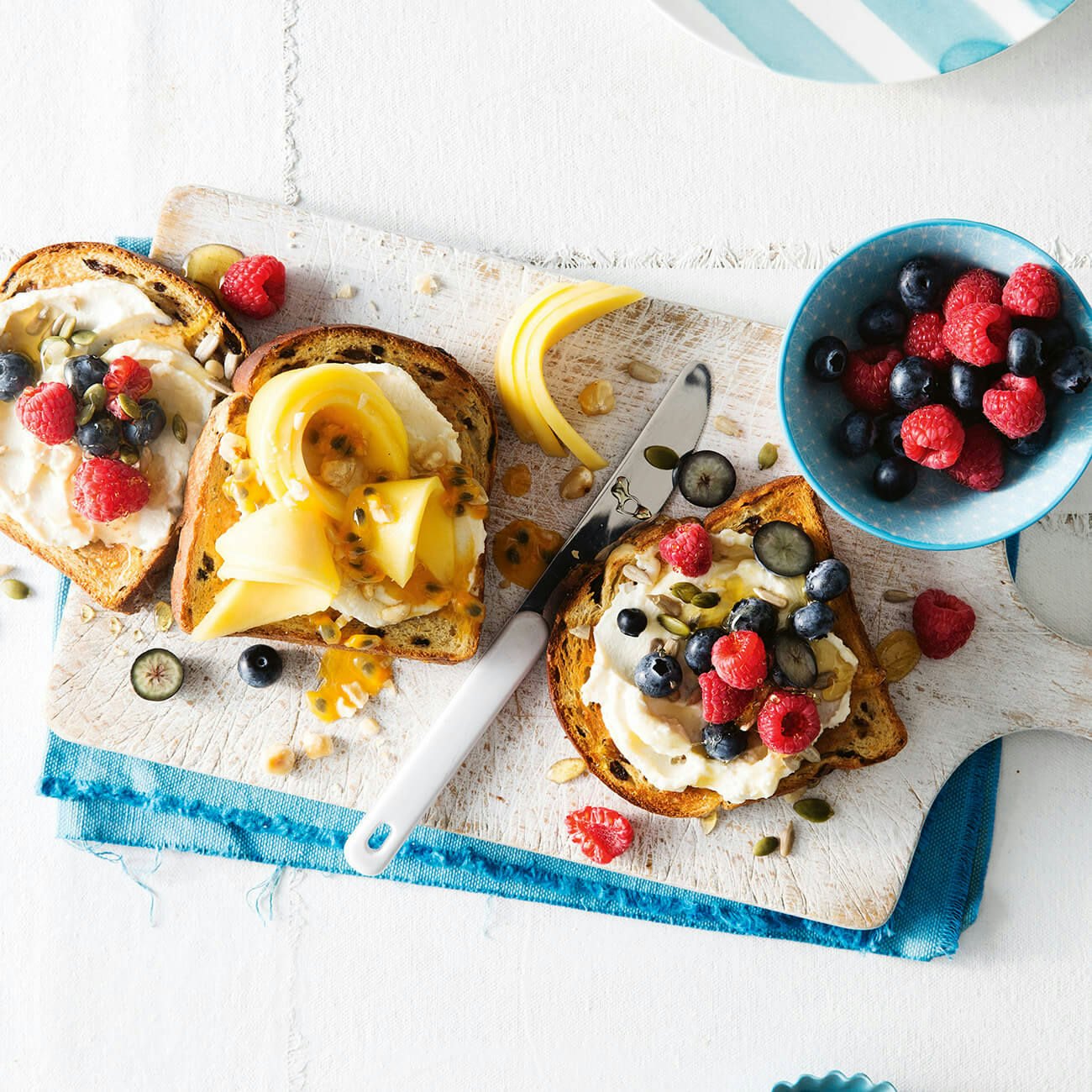 Fruit Toast with Ricotta, Fruit & Seeds | FreshChoice