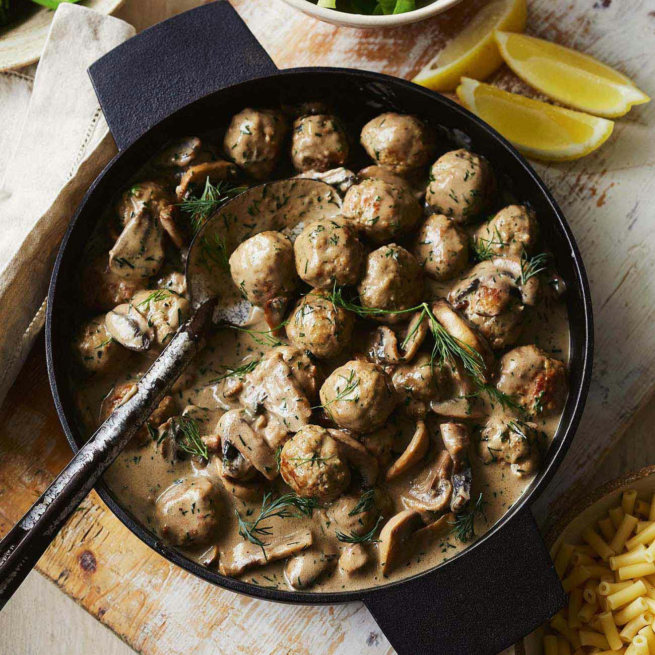 1903 meatballs in mushroom sauce