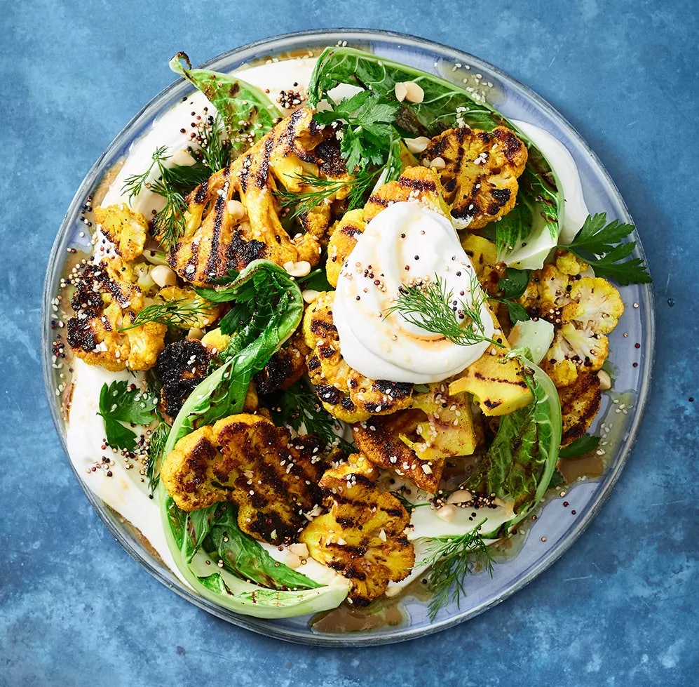 Charred Turmeric Cauliflower Salad