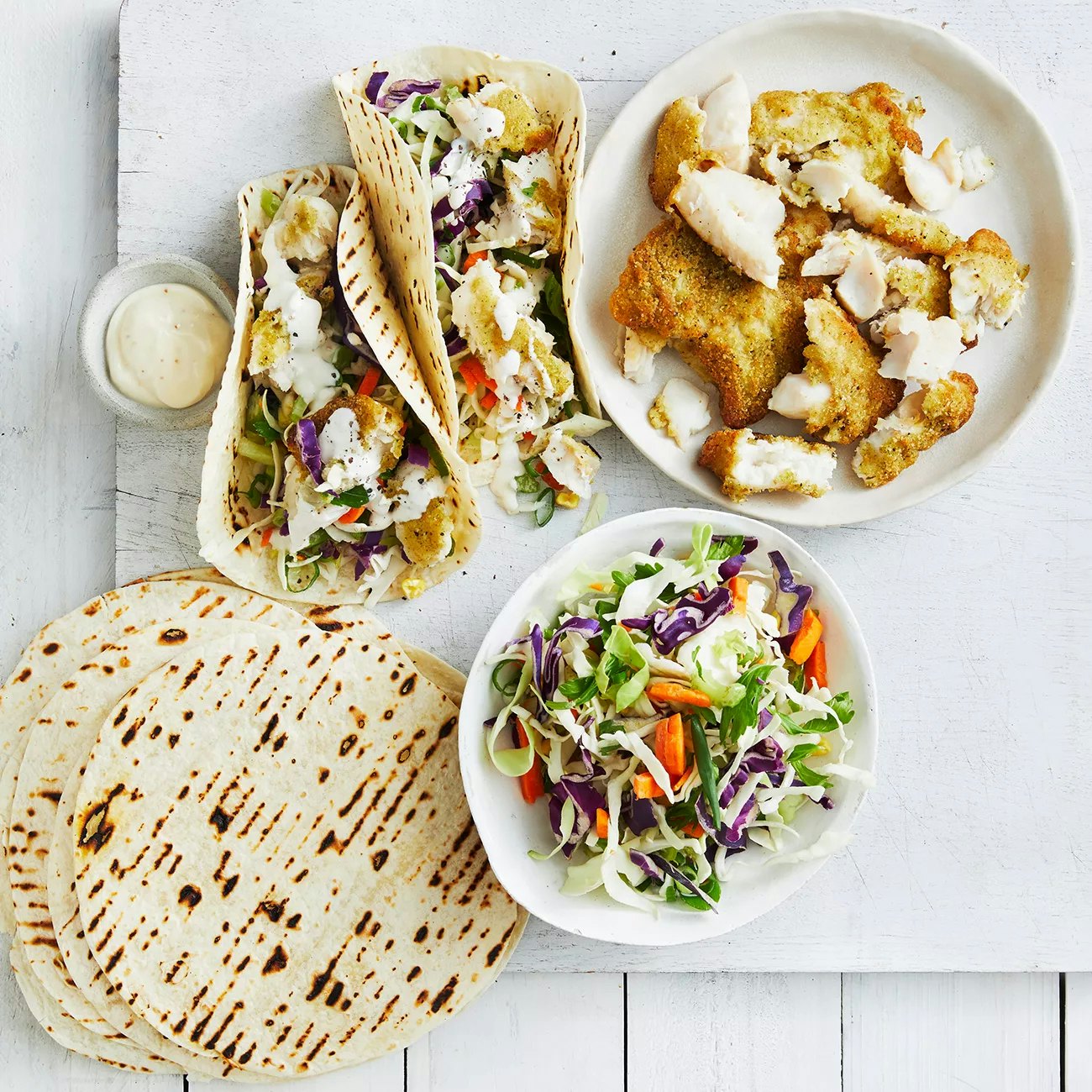 Easy Fish Taco Wraps