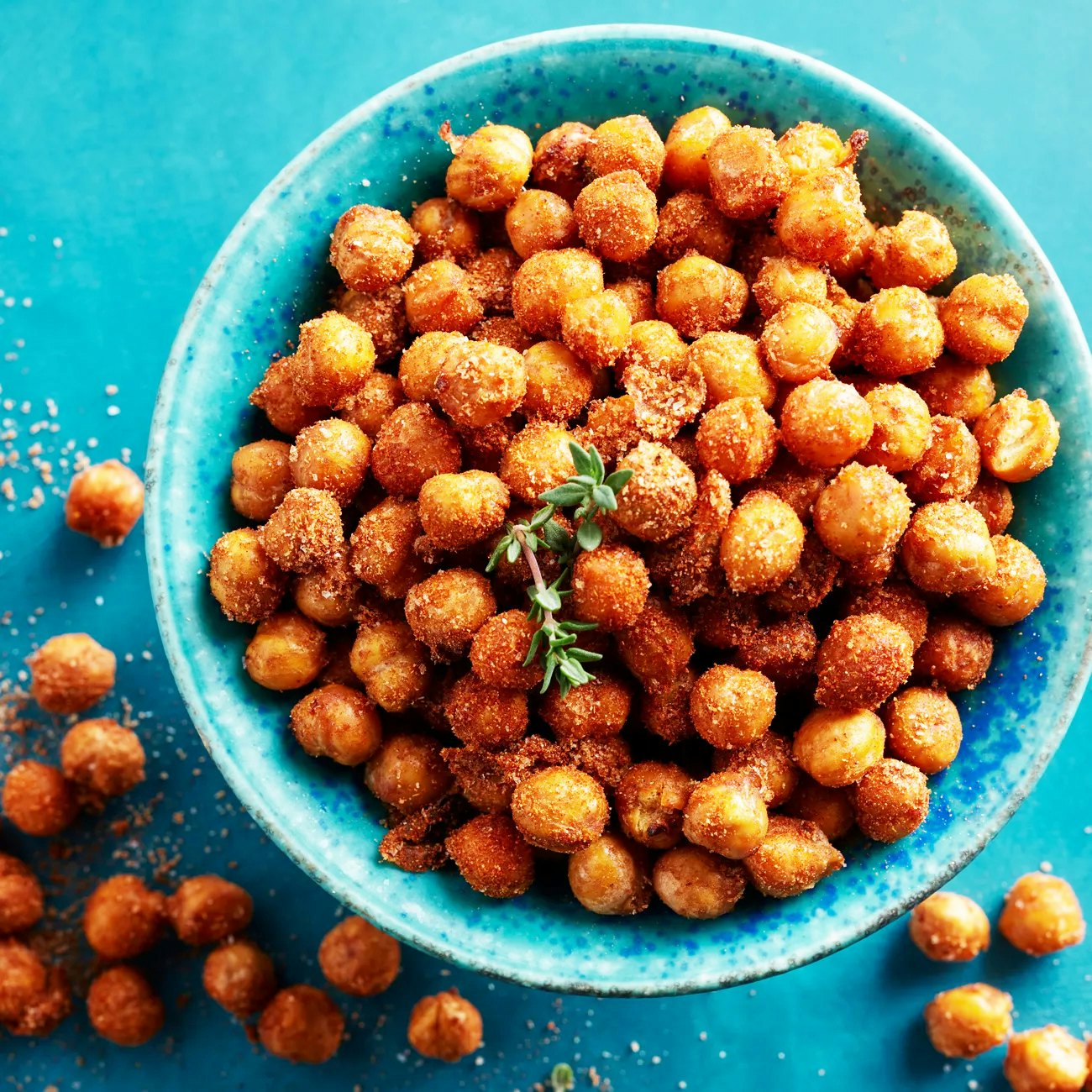 Healthier Crunchy Barbecue Air fryer Chickpeas