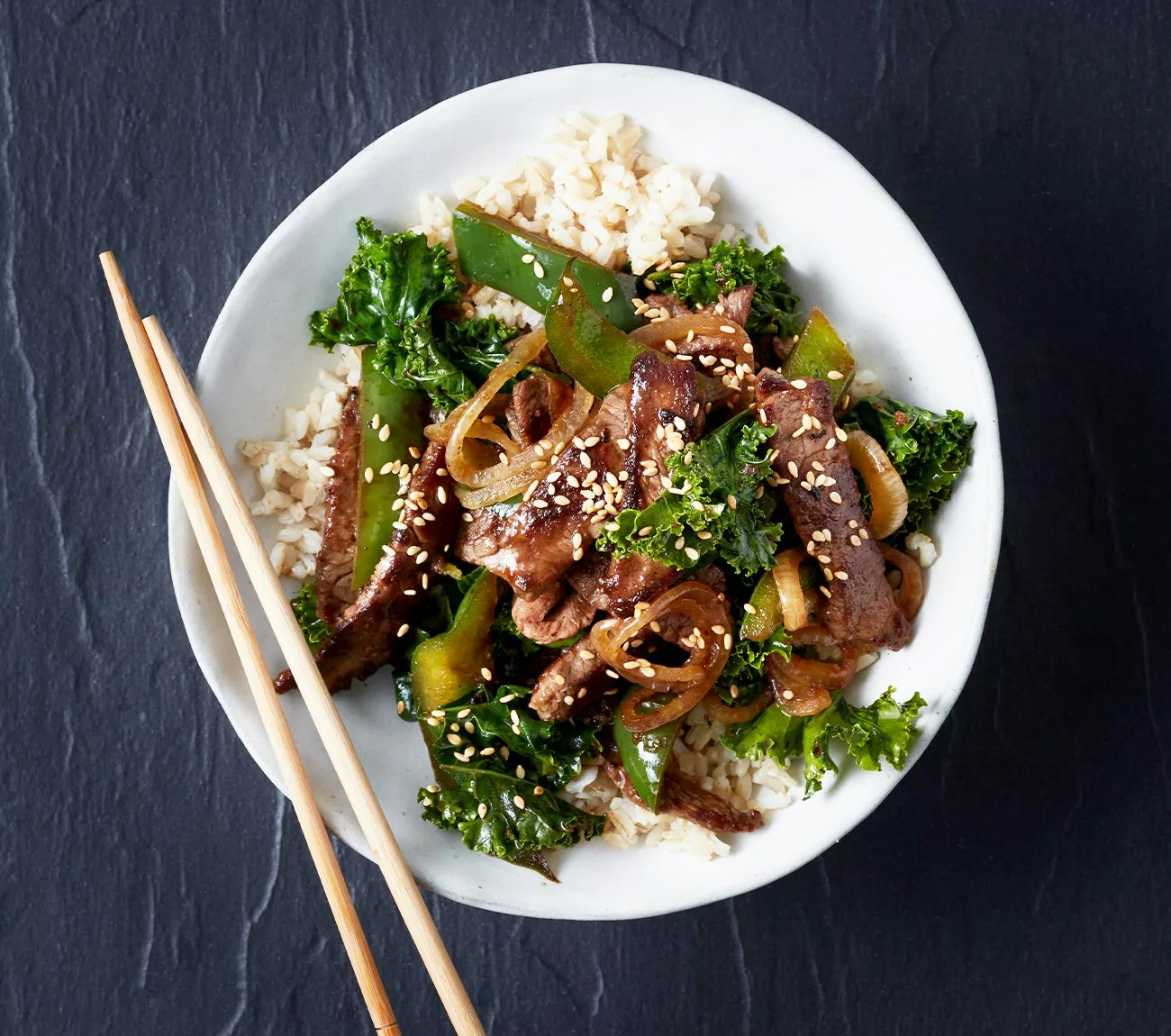 Healthier Sesame Beef Stir Fry