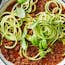 Healthier Twist Bolognese With Zoodles