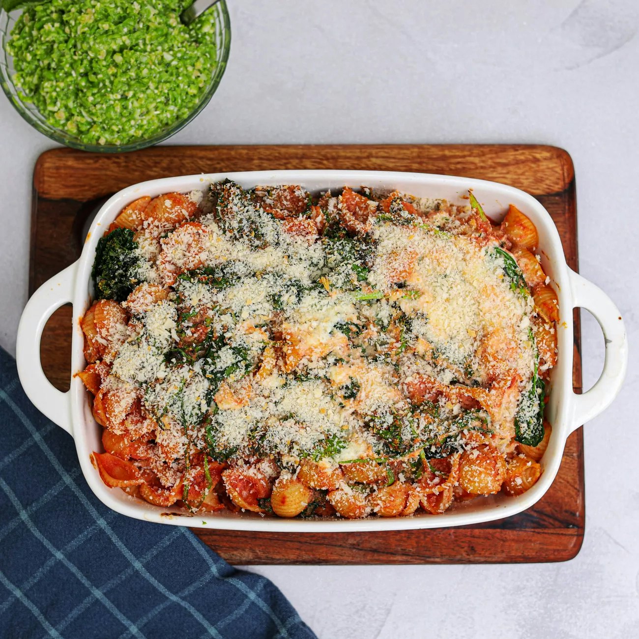Kale Spinach Ricotta Pasta