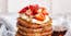 Oat Pancakes with Ricotta Strawberries