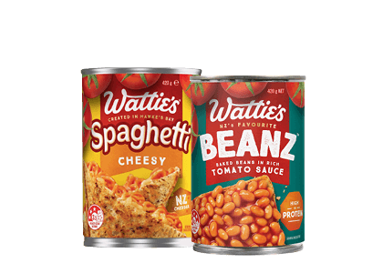Wattie’s Baked Beanz or Spaghetti 420g