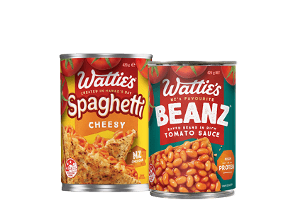 Wattie’s Baked Beanz or Spaghetti 420g