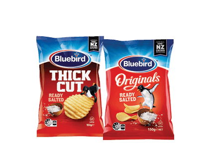 Bluebird Originals, Thinly or Thick Cut Chips 140-150g