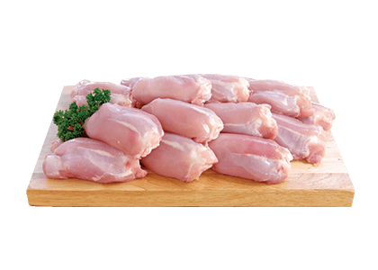 Fresh Chicken Thigh Cutlets Skinless Bone-In