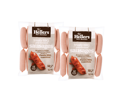 Hellers Plain Pre-Cooked Sausages 1kg