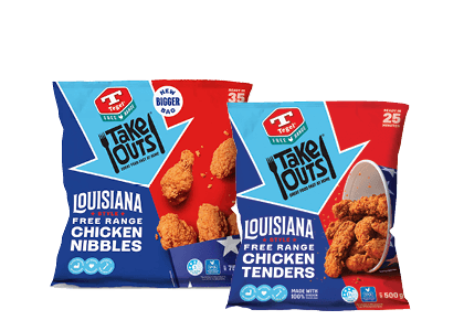 Tegel Take Outs Burgers, Tenders, Nibbles or Poppers 500-750g