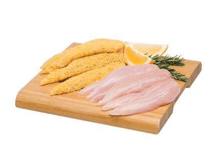 Fresh Chicken Tenderloins Crumbed