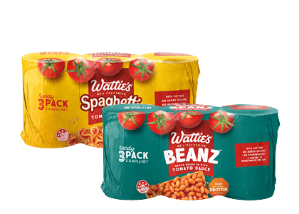Wattie’s Baked Beanz or Spaghetti 420g 3 Pack