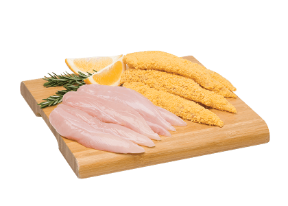 Fresh Chicken Tenderloins Crumbed