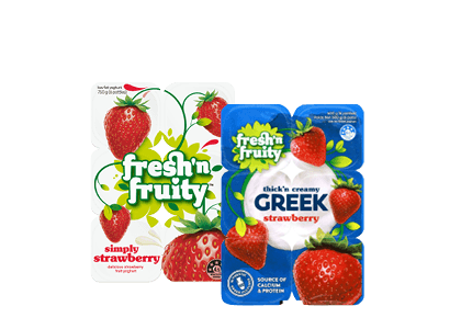 Fresh’n Fruity Yoghurt  or Greek Yoghurt 6 Pack