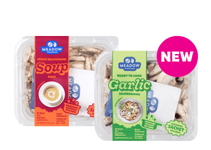 Meadow Mushroom Soup Pack or Garlic Mushrooms 200g