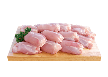 Fresh Chicken Thigh Cutlets Skinless Bone-In