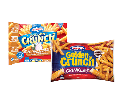 Birds Eye Golden Crunch Fries or Wedges 750g