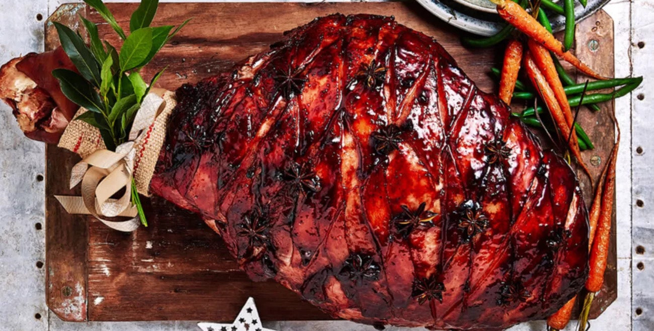 Cherry Star Anise Glazed Ham