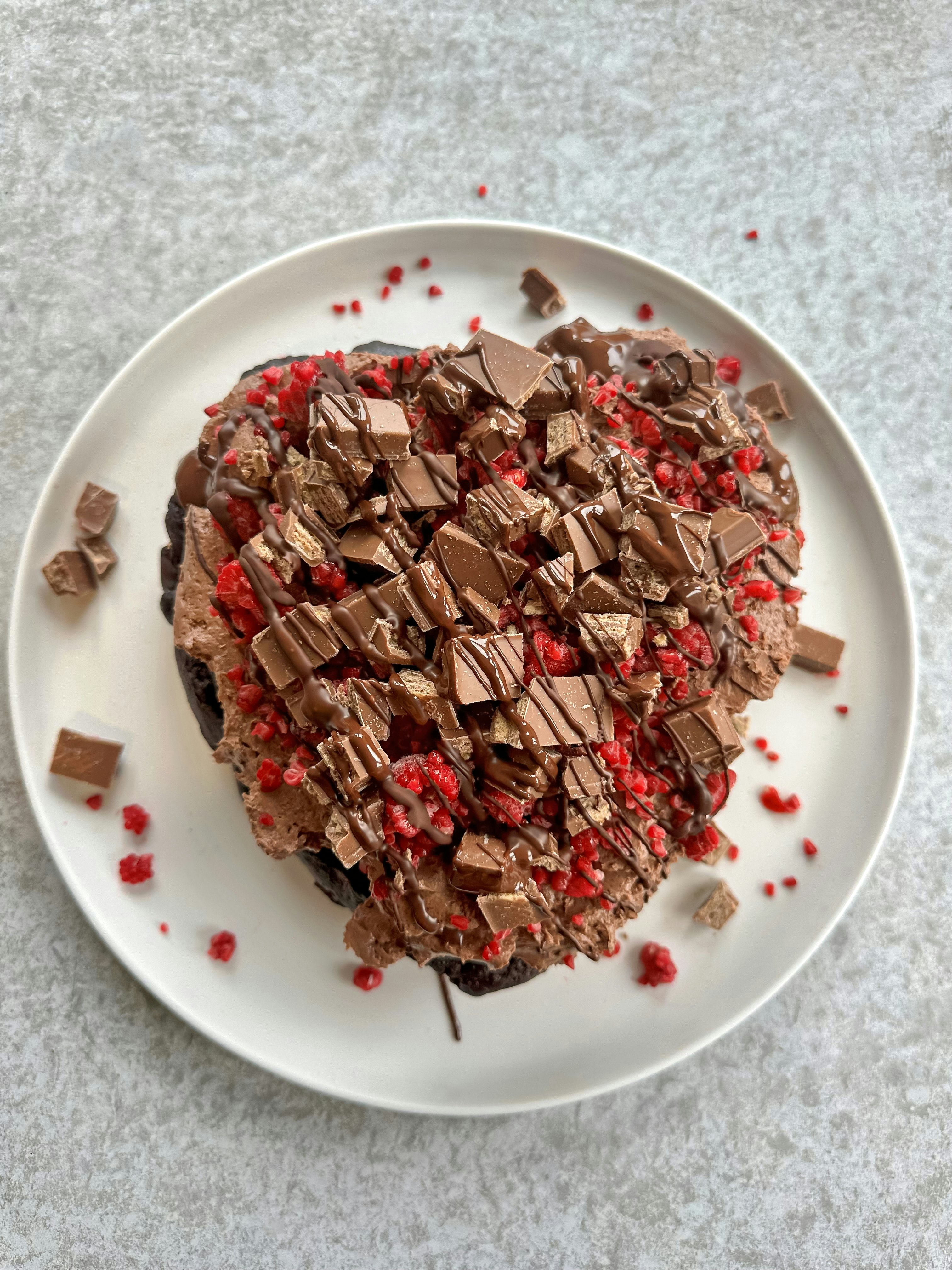Buy Heart KitKat Cake with Gems: A Sweet and Sparkling Declaration of Love  at Grace Bakery, Nagercoil