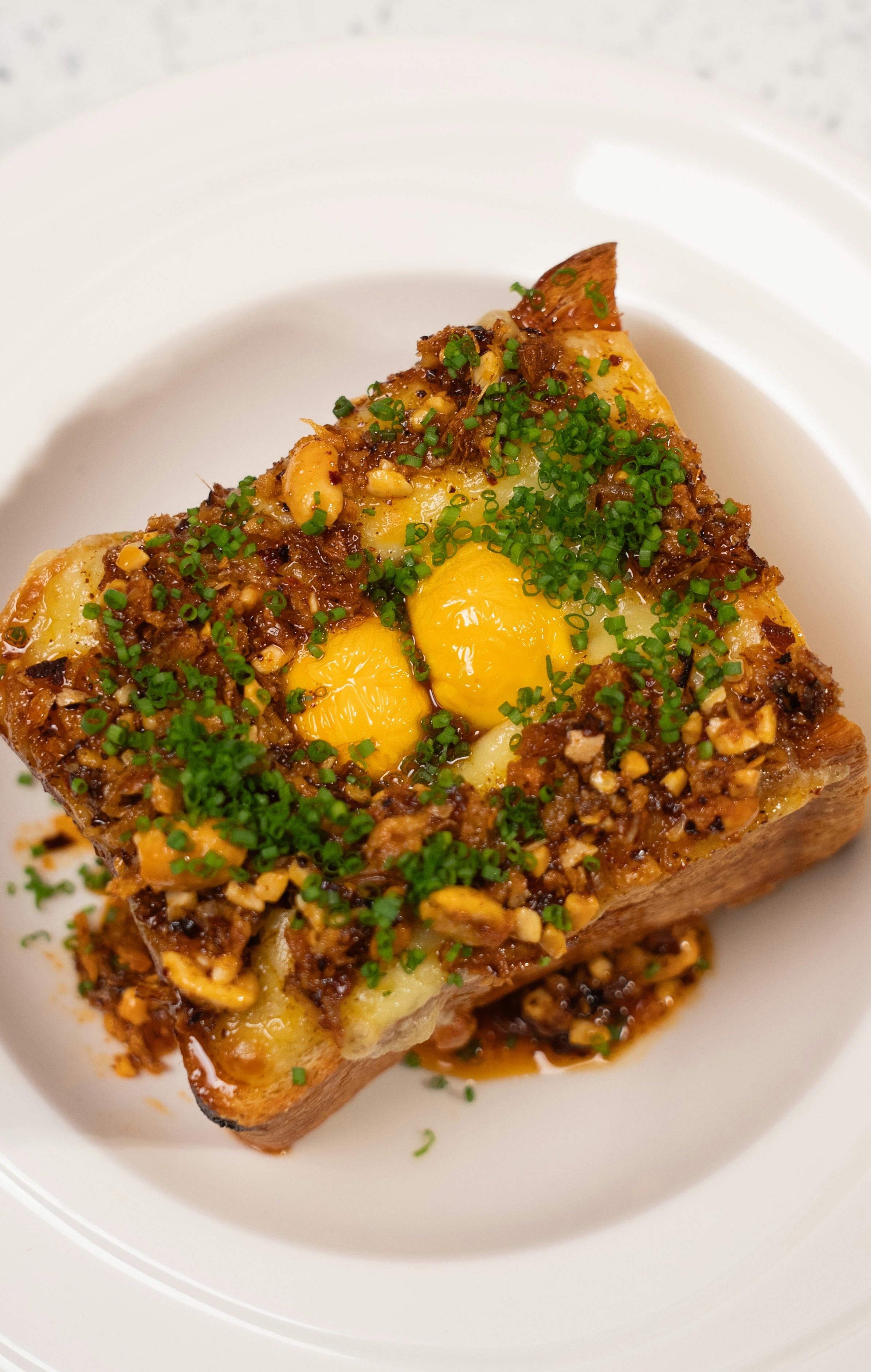 SWISS CHEESE & CHILLI PEANUT INO TOAST