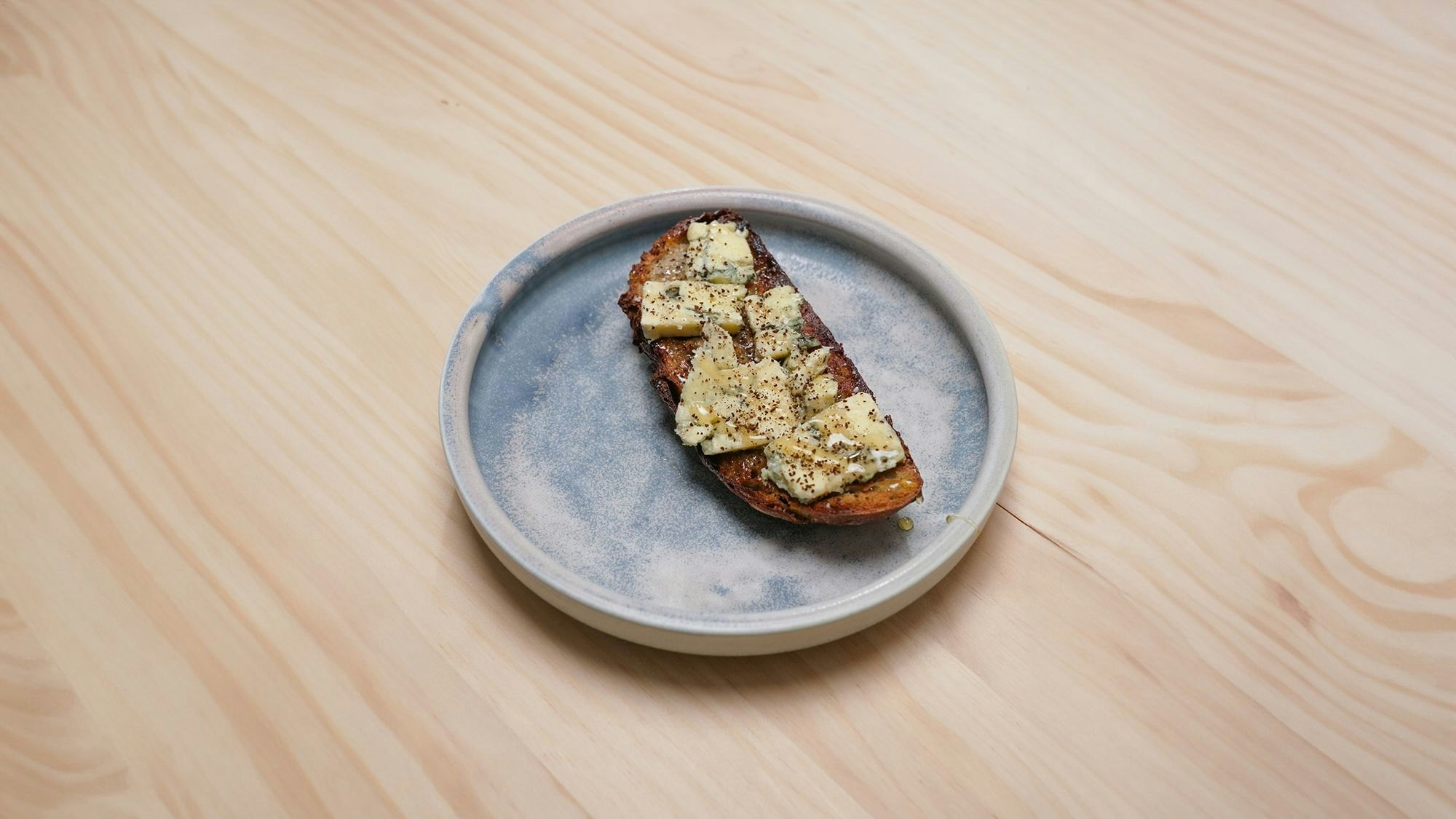 Blue Cheese Honey on Toast
