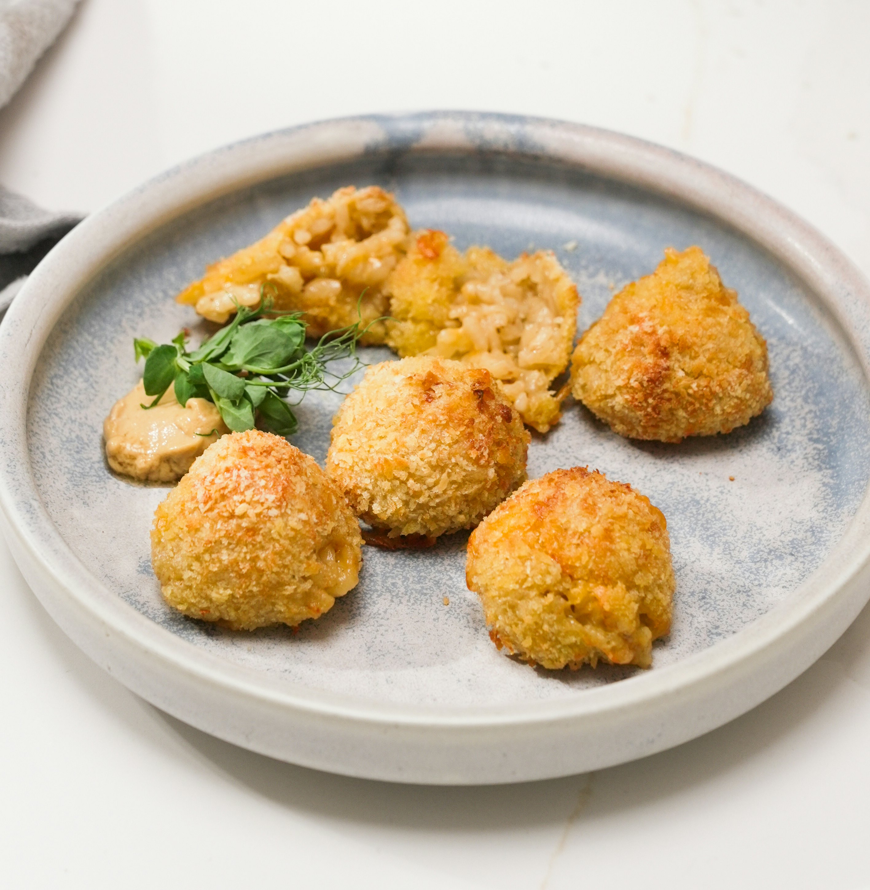 Leek Cheddar Arancini 5