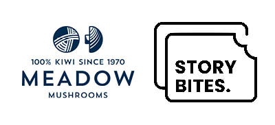 Meadow Mushroom & Story Bites logo