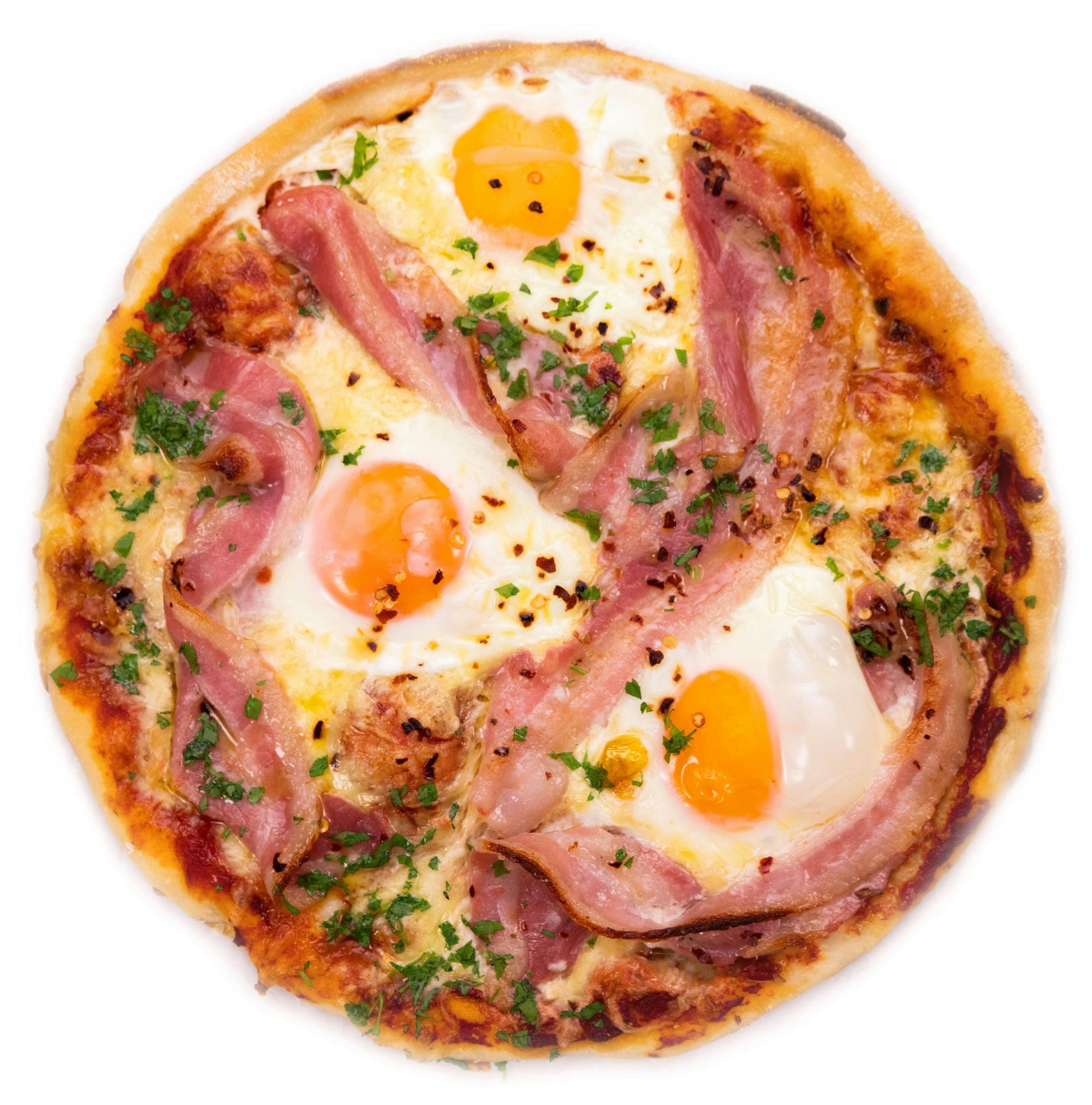 Woodland Bacon Egg Pizza