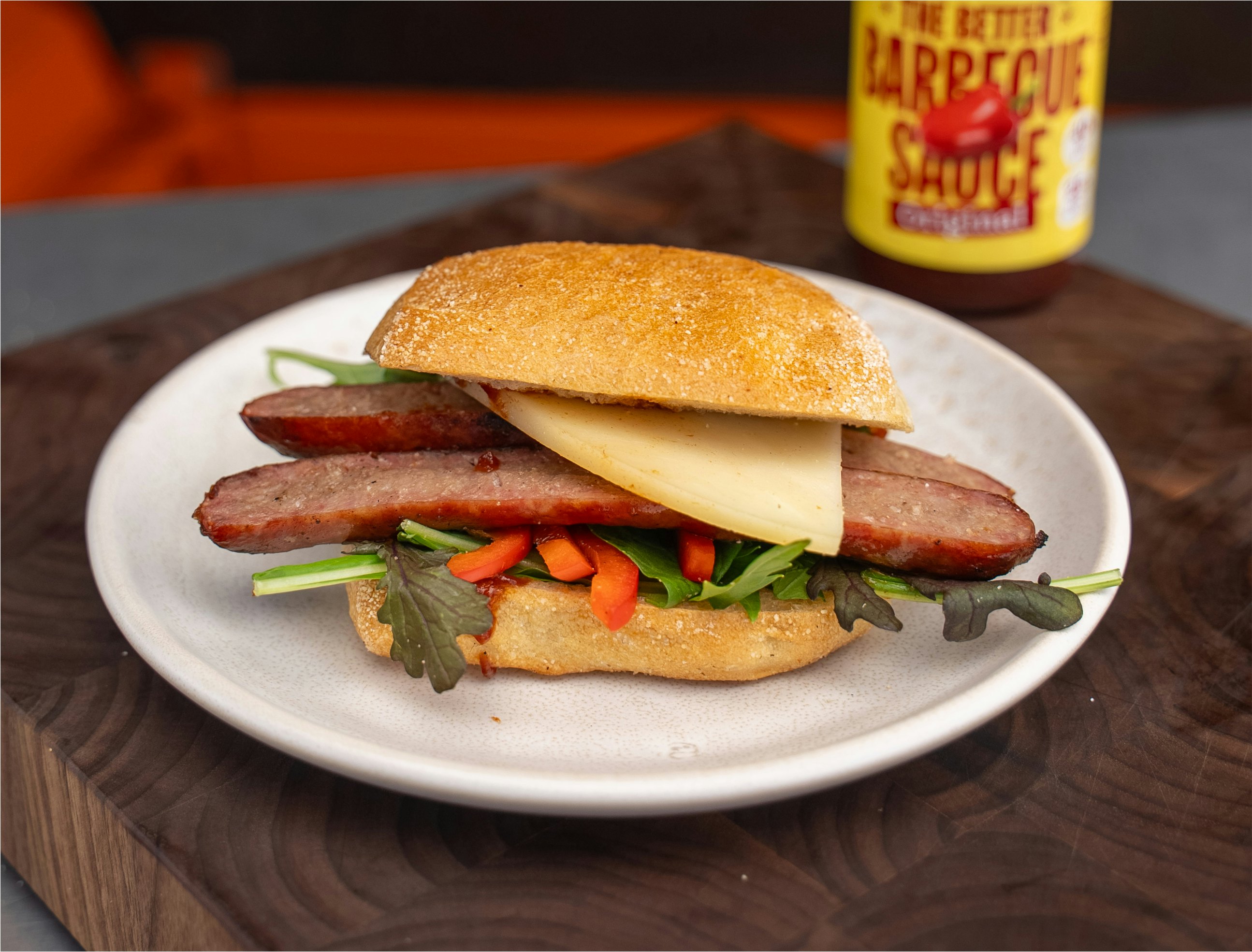 Sheedys Philly Cheese Steak Sausage Sando