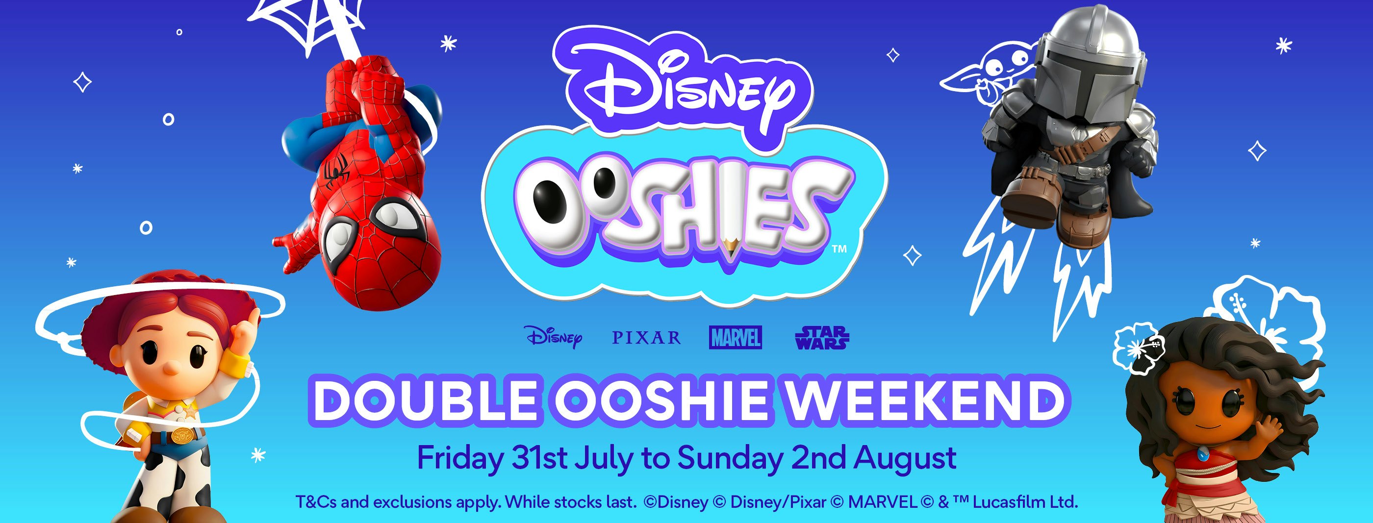 WDL 11464 Disney OOSHIES   double Web Sliders
