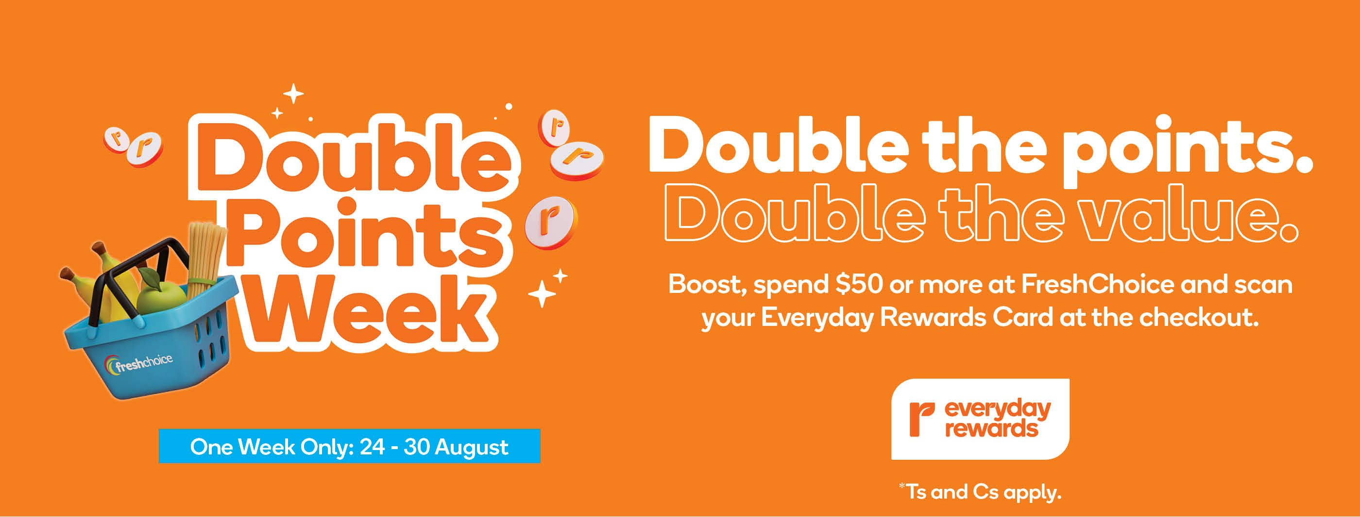 WDL 11488 Everyday Rewards   August   Double Points Week   WebSliders FA