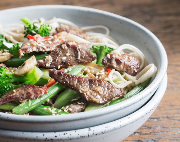 Asian Beef with Noodles
