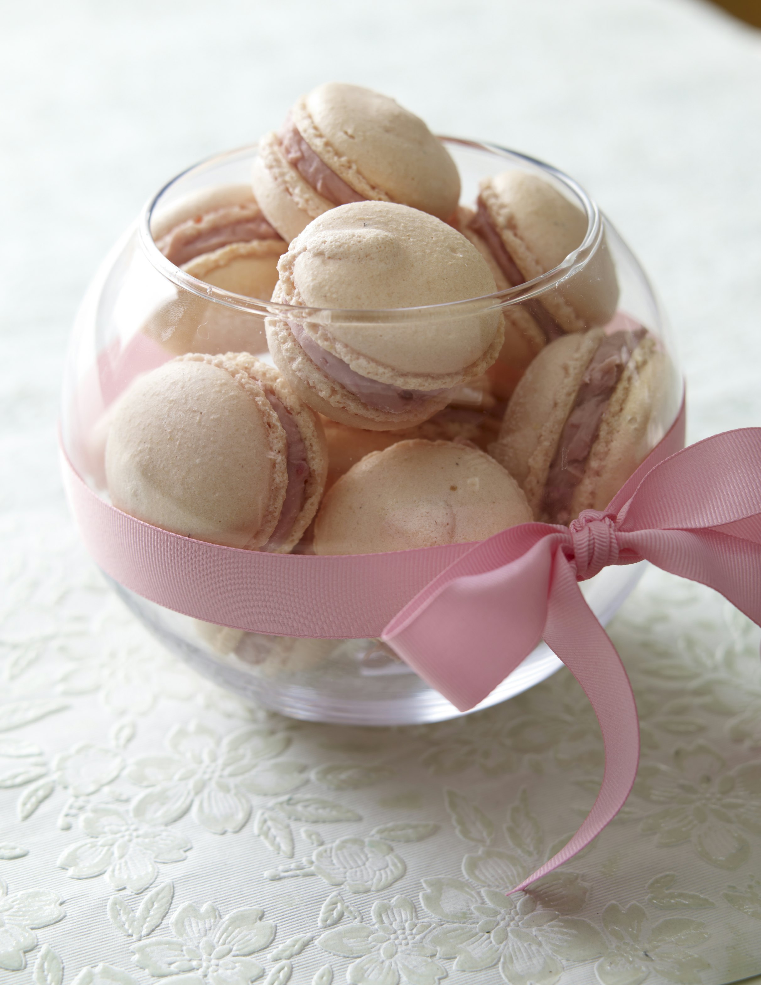 Raspberry Macarons